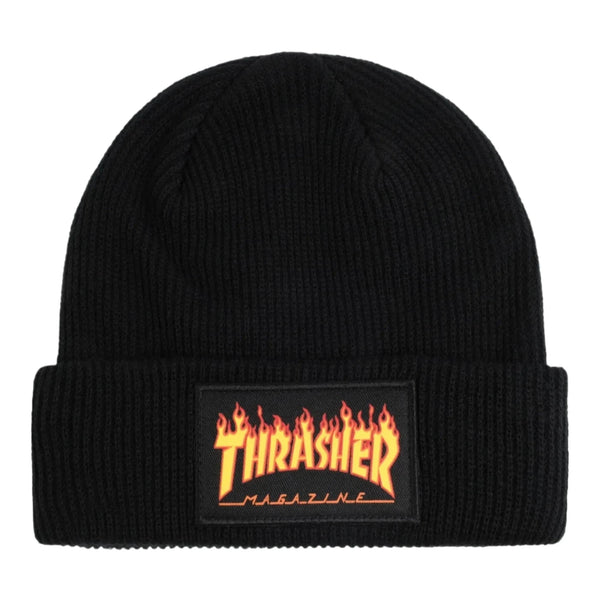 Thrasher - Flame Patch Beanie (Black) *SALE